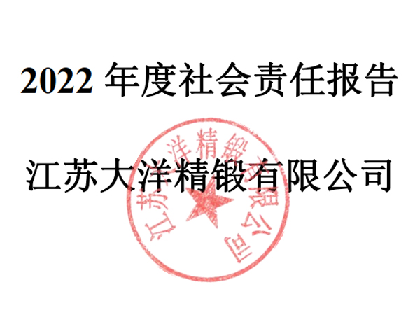 2022年社會(huì)責(zé)任報(bào)告（大洋精鍛）